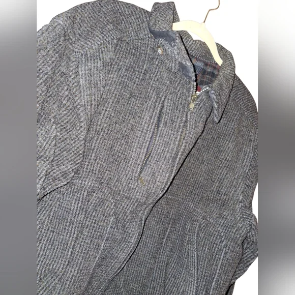 Vintage Woolrich Jacket xl mens wool Tweed Bomber coat made in USA - Picture 2 of 7